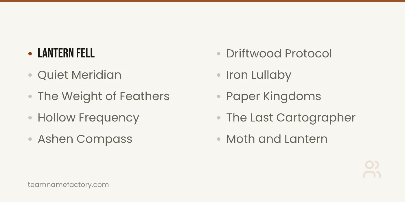 Indie Game Name Ideas — cool game names ideas from teamnamefactory.com