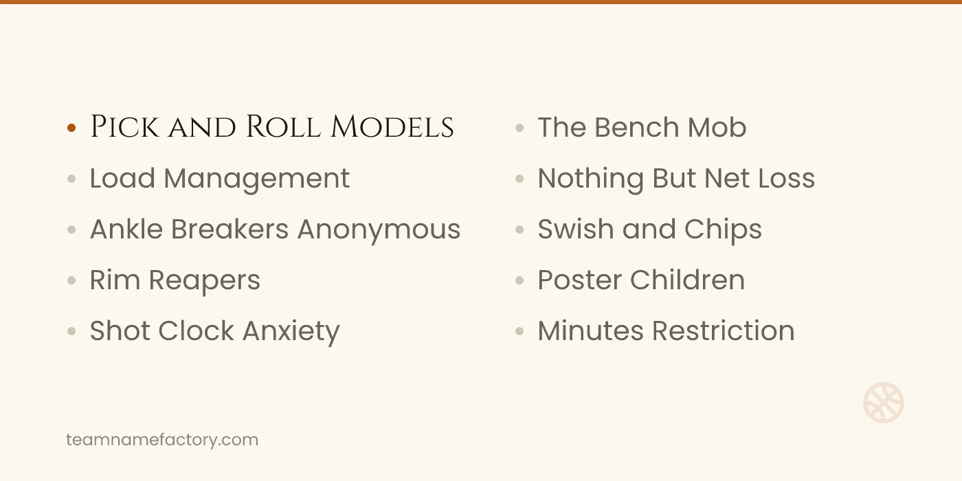 Funny Fantasy Basketball Team Names — fantasy basketball team names ideas from teamnamefactory.com