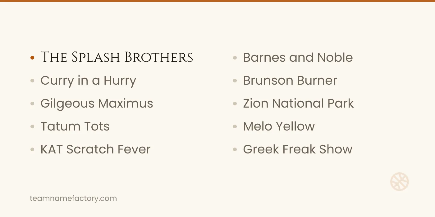 Best Team Names for Fantasy Basketball Managers — fantasy basketball team names ideas from teamnamefactory.com