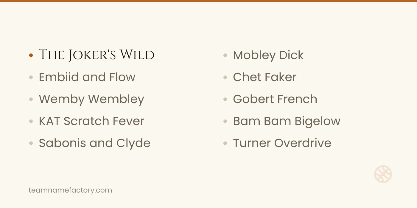 Fantasy Basketball Team Names Based on Big Men — fantasy basketball team names ideas from teamnamefactory.com