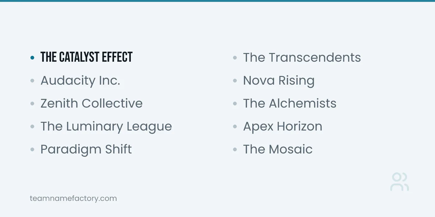 Inspiring Team Names for Fitness — inspiring team names ideas from teamnamefactory.com
