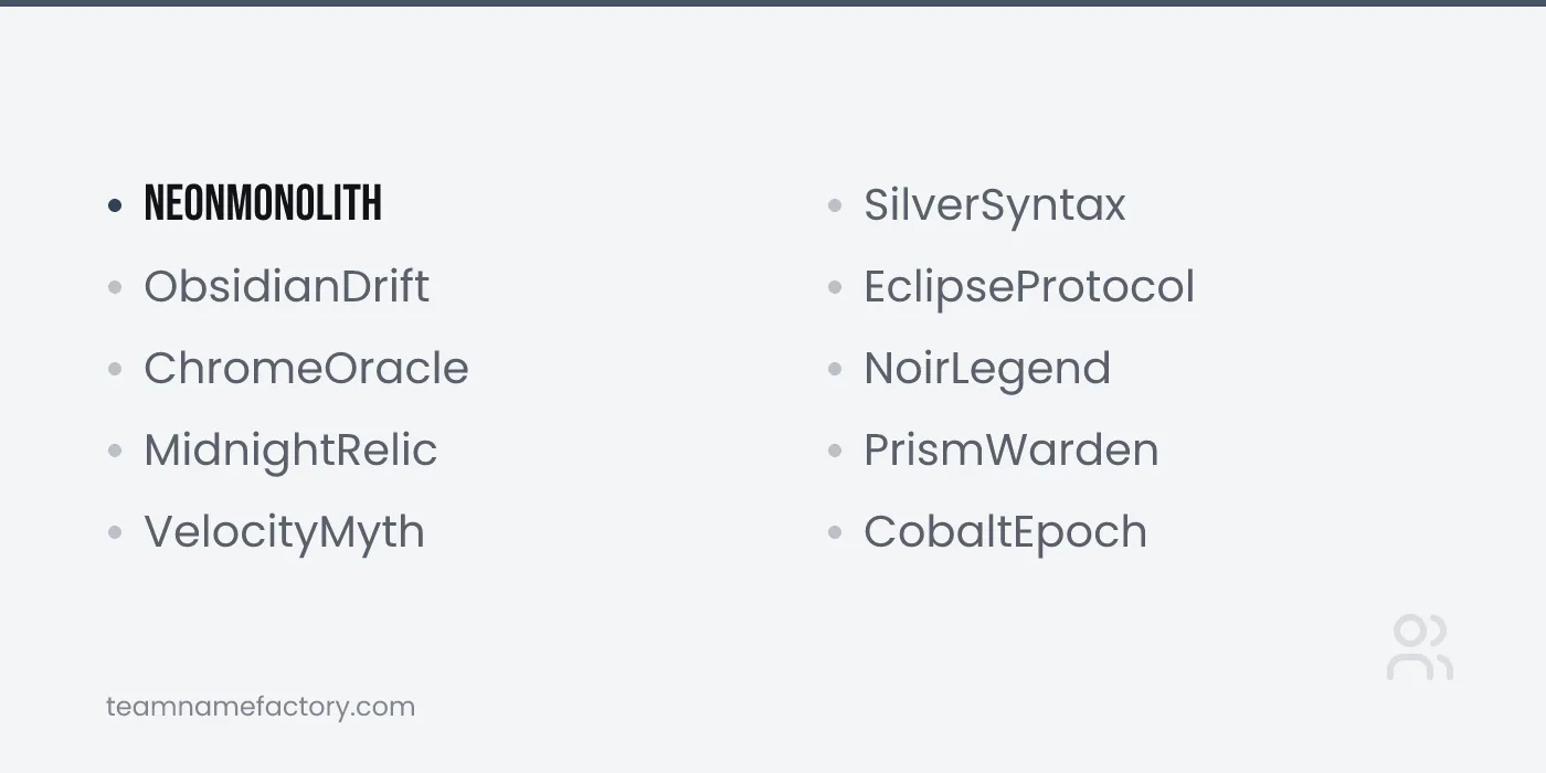 Cool and Stylish Legendary Names for Games — legendary names for games ideas from teamnamefactory.com