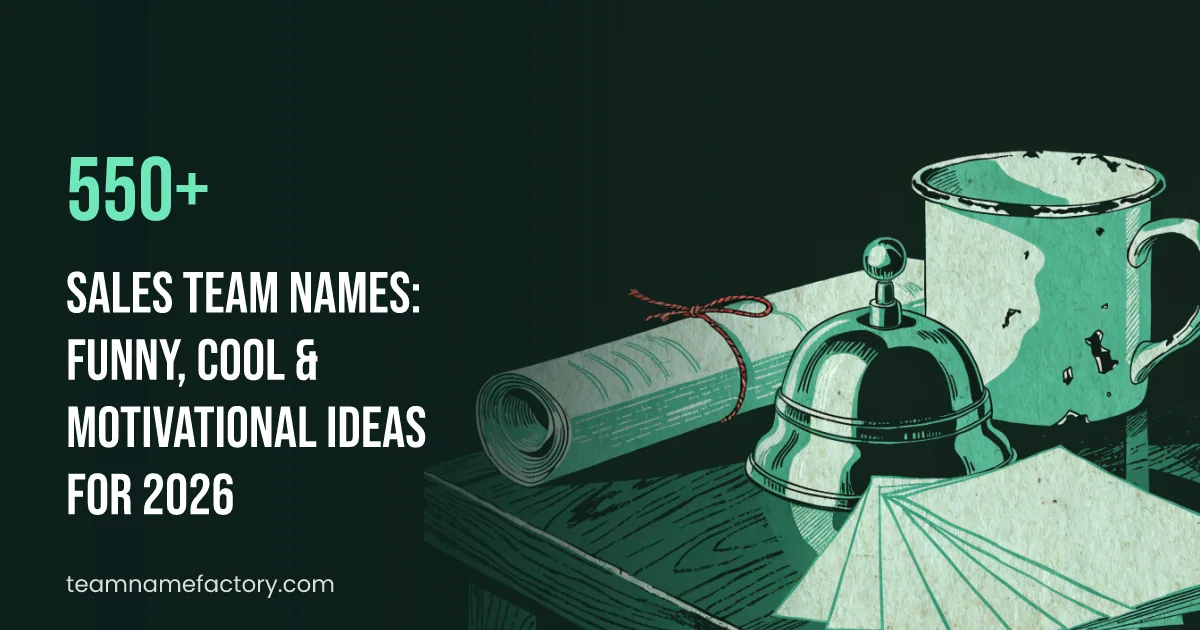 550+ Sales Team Names: Funny, Cool & Motivational Ideas for 2026