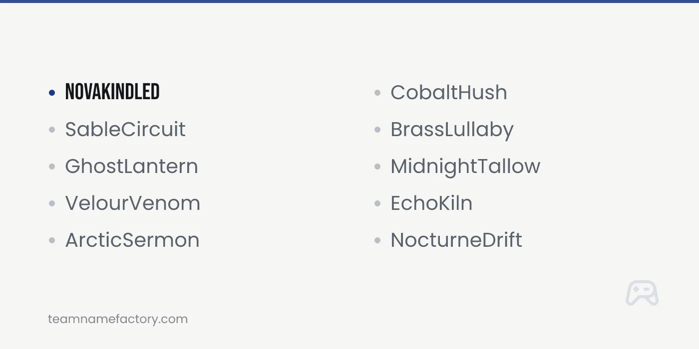 Cool Unique Gaming Names That Still Sound Natural — unique gaming names ideas from teamnamefactory.com