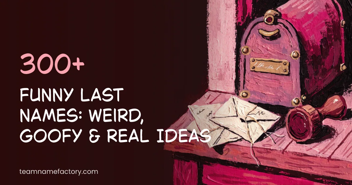 300+ Funny Last Names: Weird, Goofy & Real Ideas