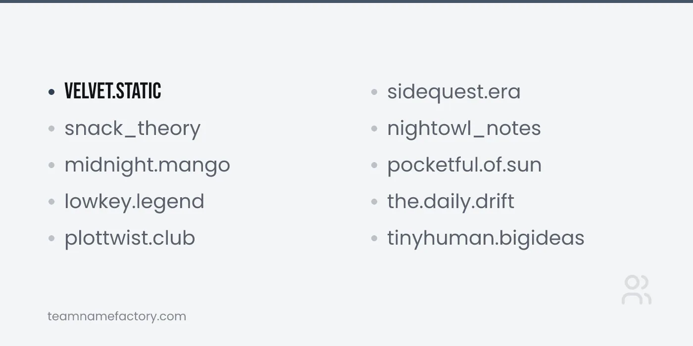 TikTok Username Ideas — tiktok username ideas ideas from teamnamefactory.com